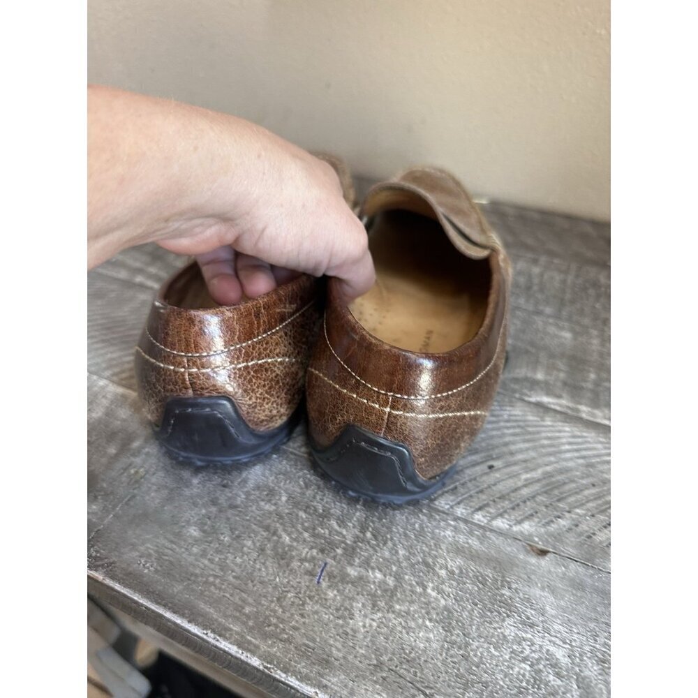 Martin Dingman Bill Brown Water Buffalo Leather Penny Loafer, Men Size 11 M - Picture 3 of 6